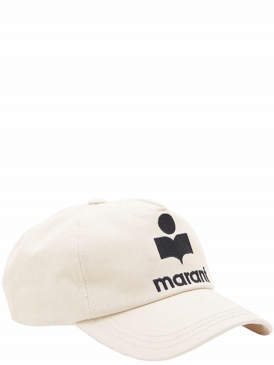 ISABEL MARANT LADIES ECRU/BLACK TYRONY CAP