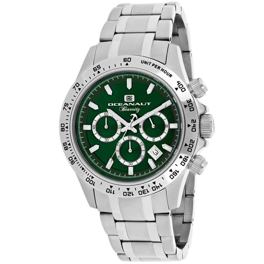 OCEANAUT OCEANAUT BIARRITZ CHRONOGRAPH QUARTZ GREEN DIAL MEN'S WATCH OC6112