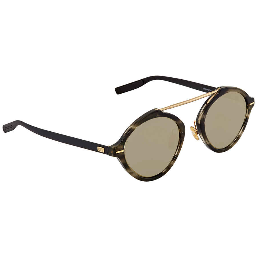 Dior Mirror Round Sunglasses Cd System 2os Jo In Black,brown,grey