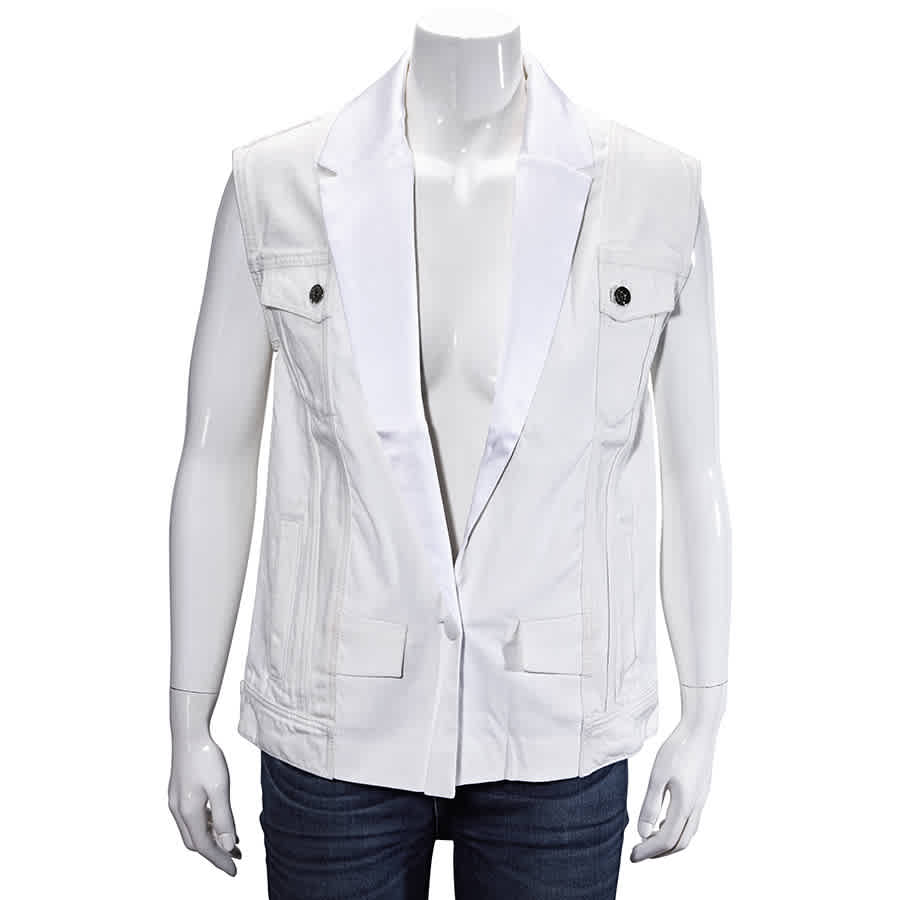 Filles À Papa Filles A Papa Ladies White Bonie Denim Jacket