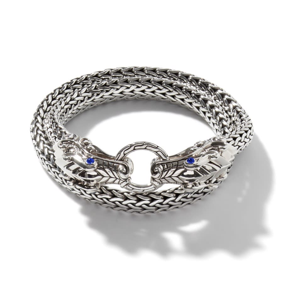 John Hardy Mens Legends Naga Wrap Bracelet - Bms60213bspxul In Silver-tone