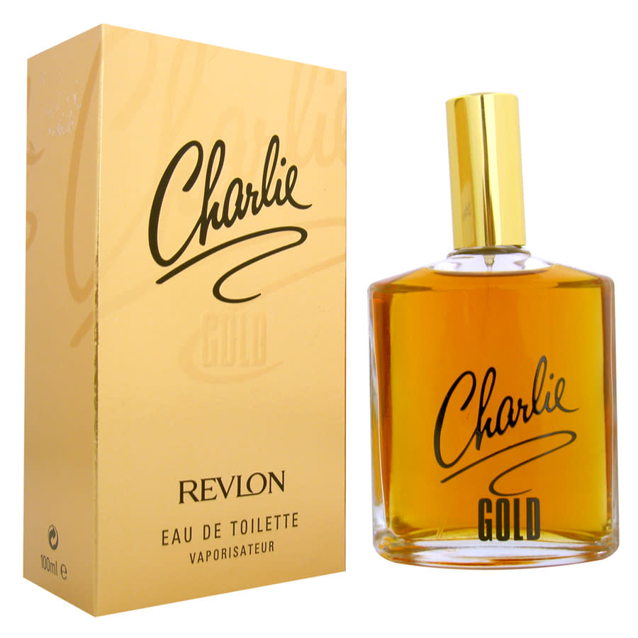 Revlon Charlie Gold Perfume /  For Women Personal Fragrance 3.3 oz In Gold Tone,green