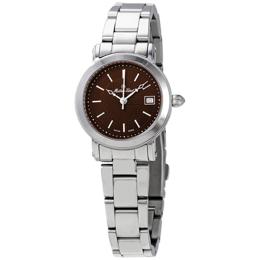 Mathey-tissot City Metal Brown Dial Ladies Watch D31186mam