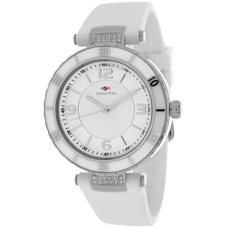 Shop Seapro Seductive Quartz Silver Dial Ladies Watch Sp6410 In Silver / White