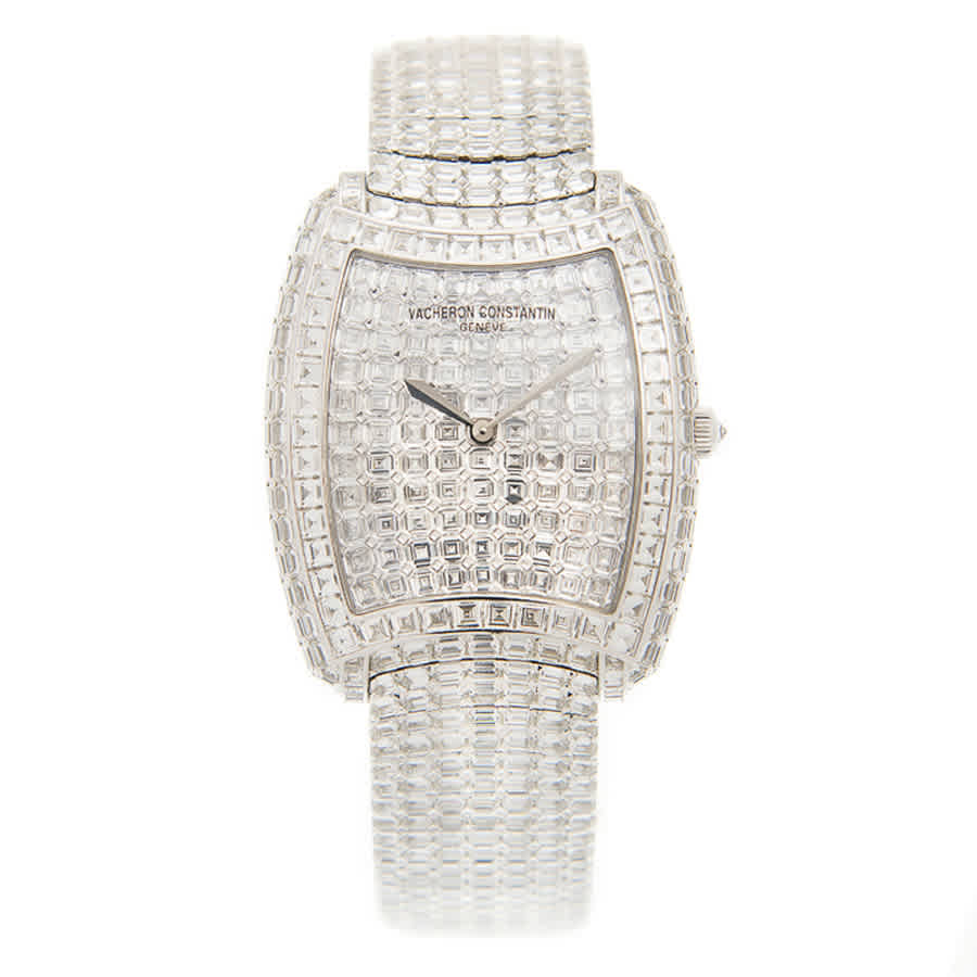 Shop Vacheron Constantin Metiers D'art Hand Wind Diamond Ladies Watch 81750/s01g-9198 In Gold / White