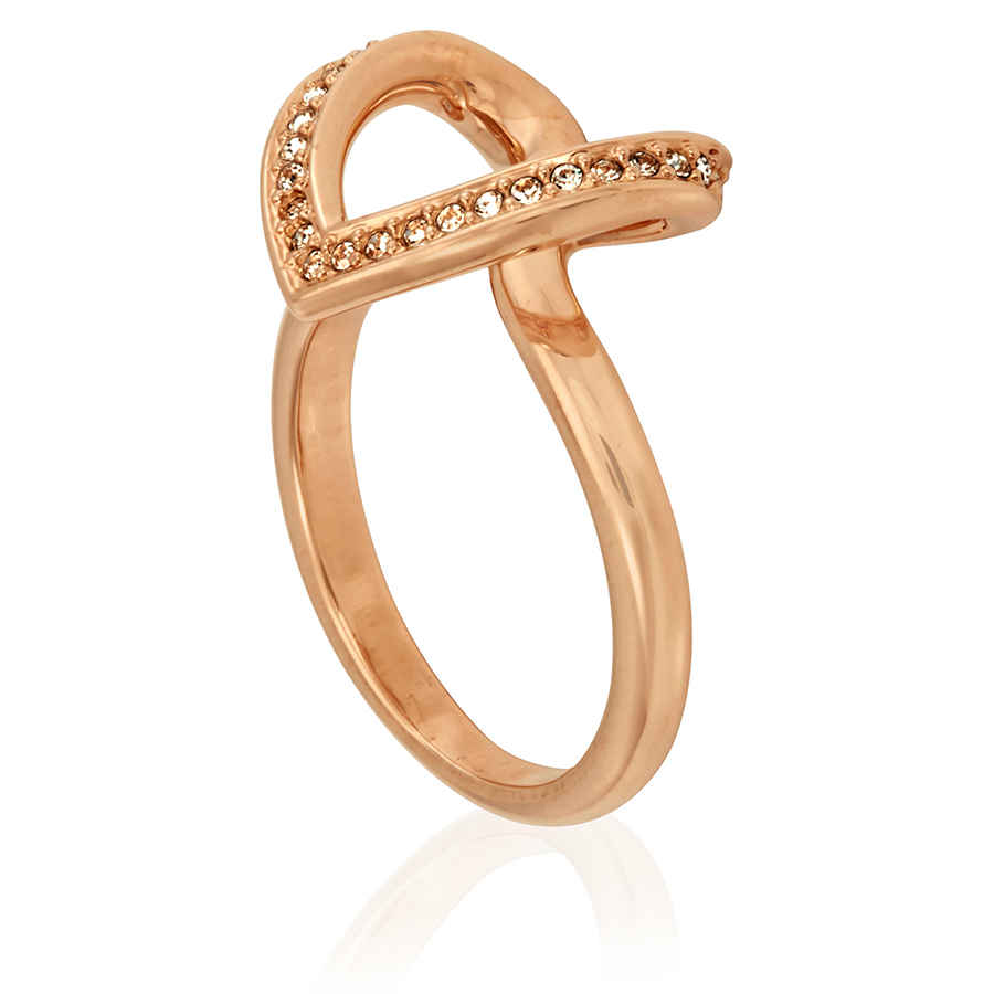 Swarovski Rose Gold Cupidon Ring- Size 55