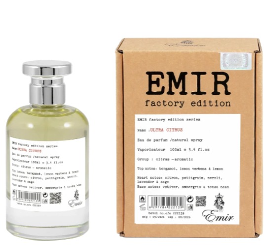 Paris Corner Unisex Emir Factory Edition Ultra Citrus EDP Spray 3.4 oz Fragrances 6297784222139