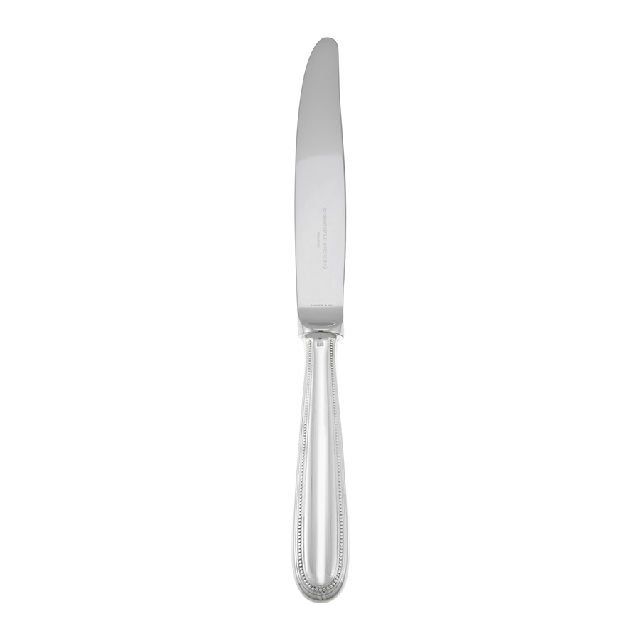 Christofle Sterling Silver Perles Luncheon Knife 1416-025