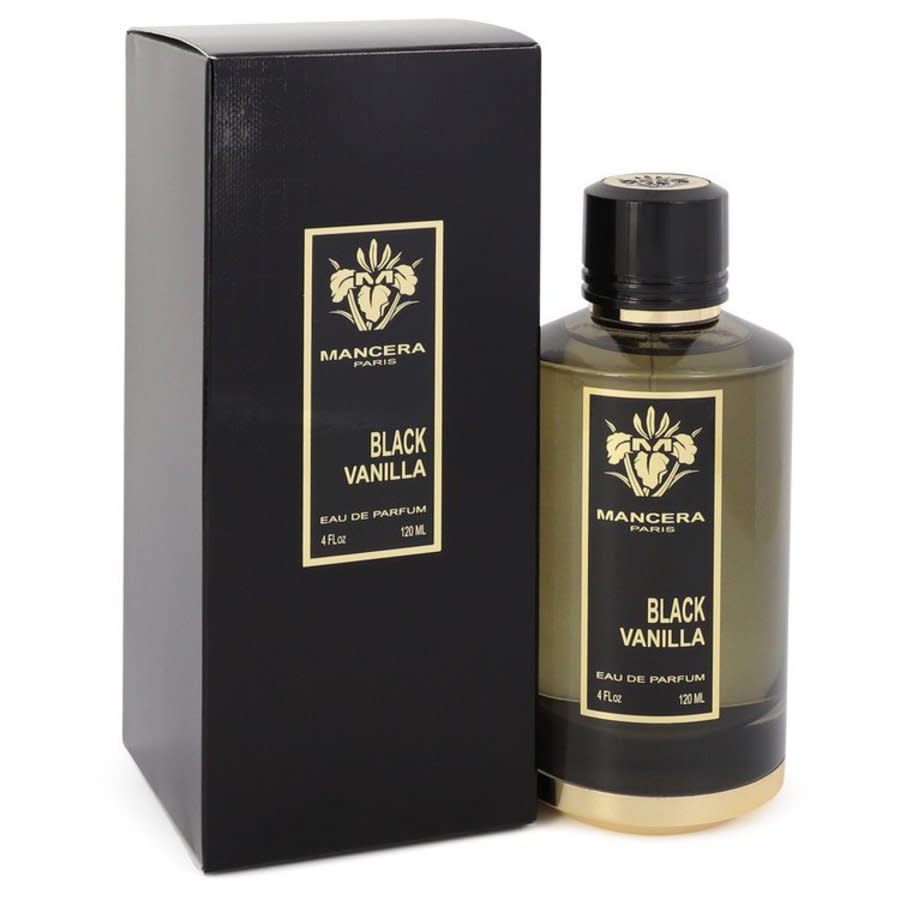 Mancera Unisex Black Vanilla Edp Spray 4.2 oz (125 Ml) In Black / White