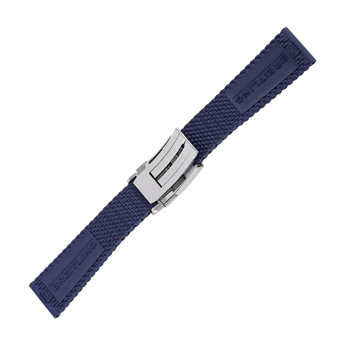 Shop Breitling 24/20mm Blue Aero Classic Strap 276s-a20d.2