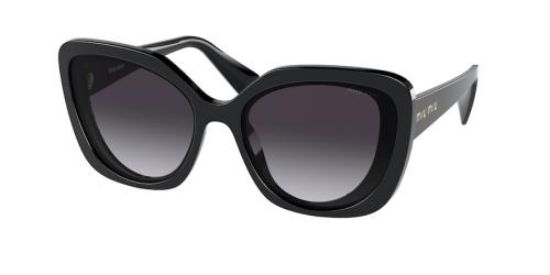 MIU MIU GREY GRADIENT SQUARE LADIES SUNGLASSES MU 06XSA 03I5D1 59
