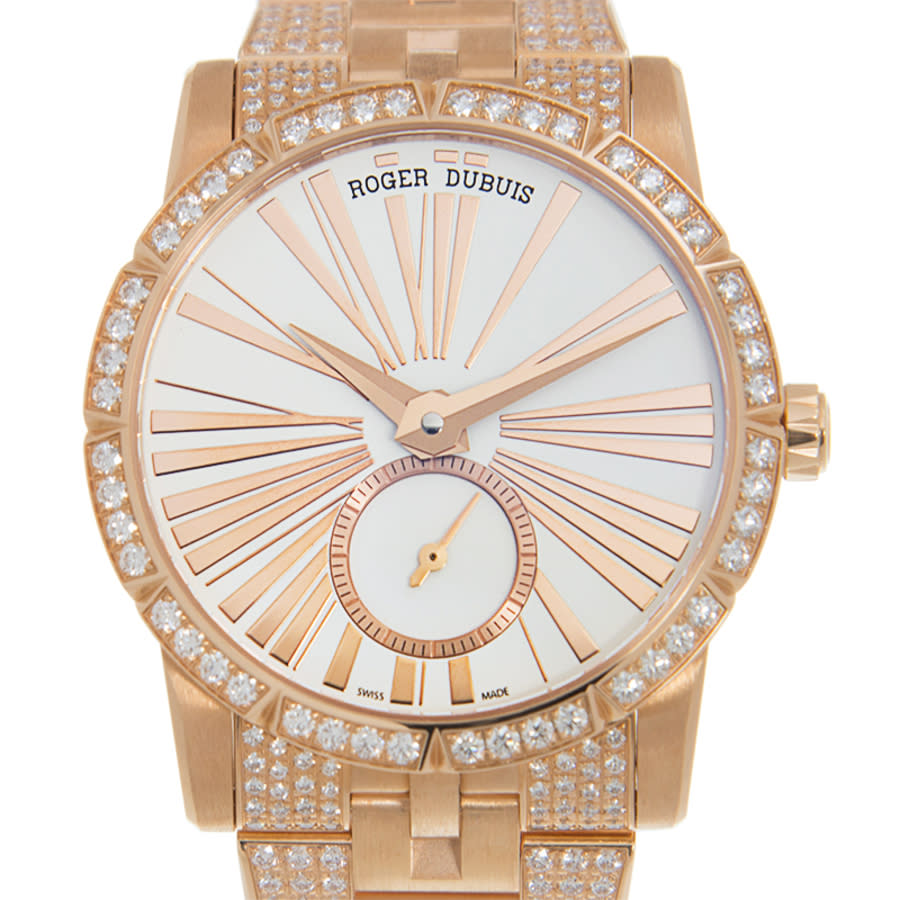 Roger Dubuis Excalibur 36 Ladies Automatic Watch Rddbex0381 In Gold / Gold Tone / Rose / Rose Gold / Rose Gold Tone / White