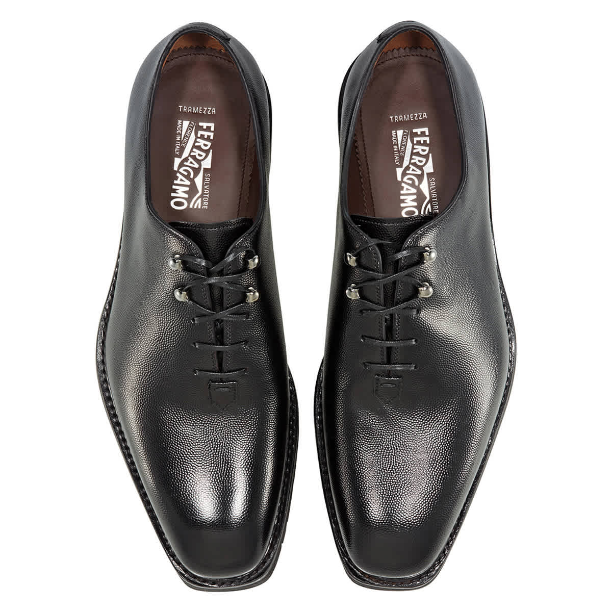 Men’s Salvatore Ferragamo Balmont Francesina Hammered Calfskin Shoes Moccasin with Gancini ornament - Men | Ferragamo main image 2