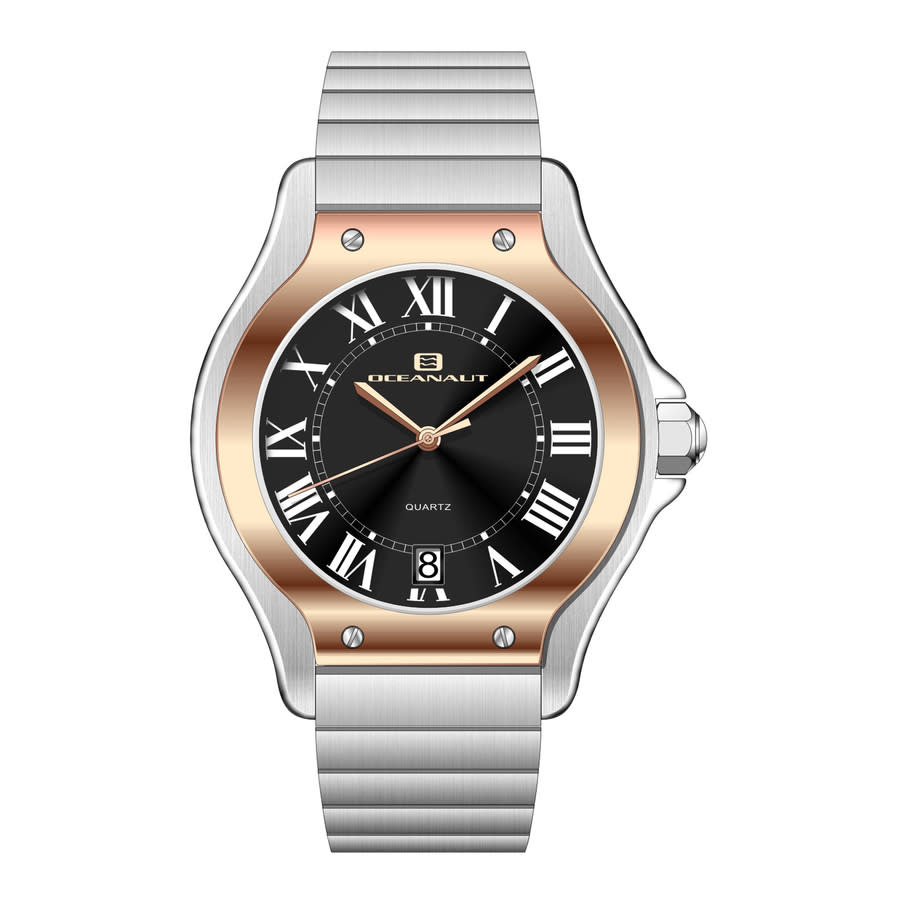 Oceanaut Rayonner Black Dial Ladies Watch Oc1299 In Black / Gold Tone / Rose / Rose Gold Tone