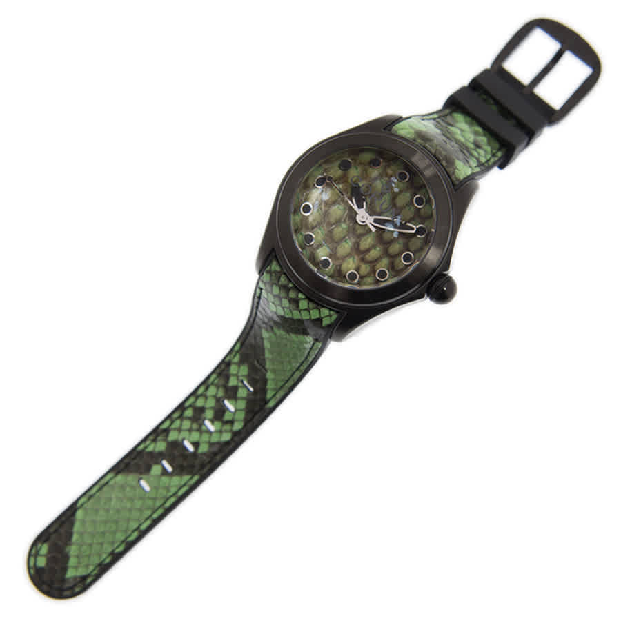 Shop Corum Bubble Skull Automatic Men's Watch 082.410.98/0337 Pv01 In Black / Green