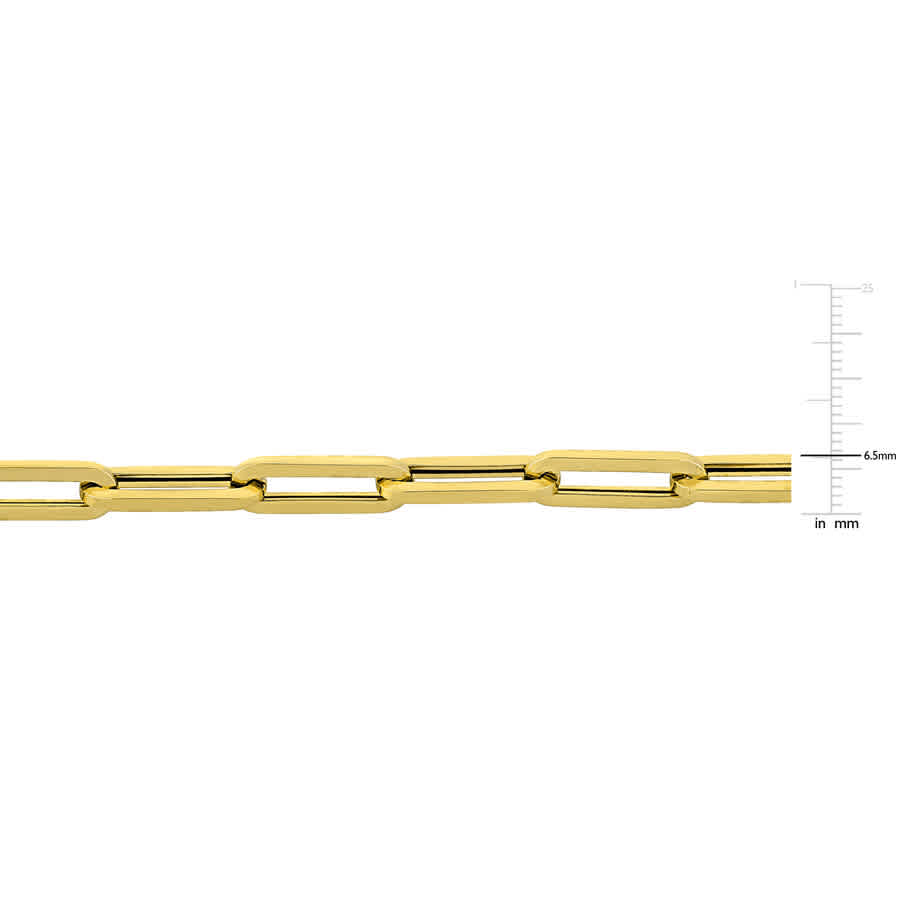 Amour 6.5mm Oval Link Chain Necklace In 10k Yellow Gold - 16.5 In In Yellow