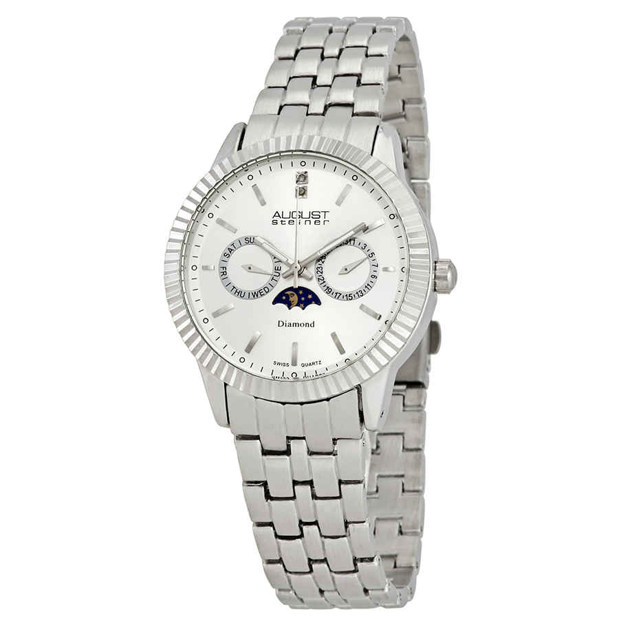 August Steiner August Steiner Diamond Multi Function Mens Watch