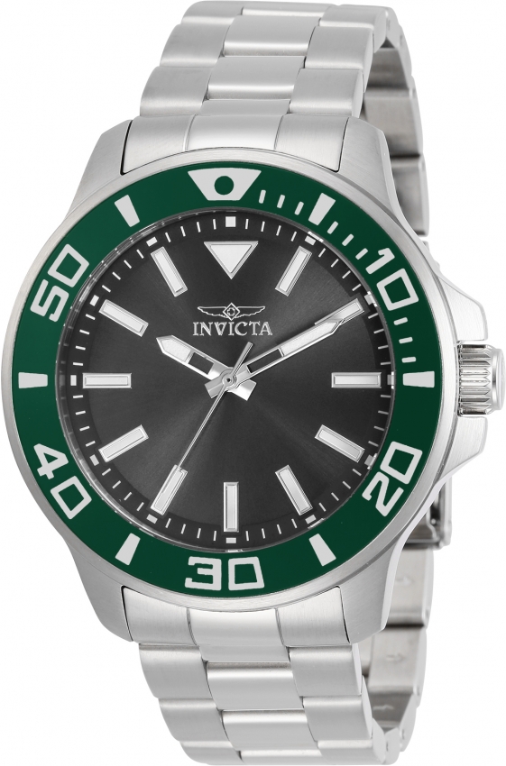 INVICTA PRO DIVER QUARTZ CHARCOAL DIAL MENS WATCH 30746