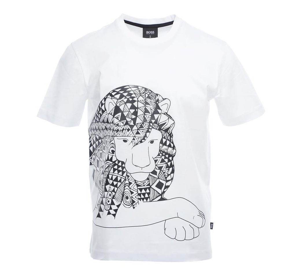 Hugo Boss Meissen Mens White T-shirt