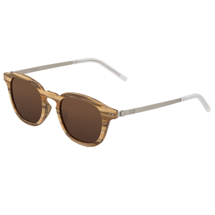 Earth Kavaja Square Unisex Sunglasses Esg042as In Brown