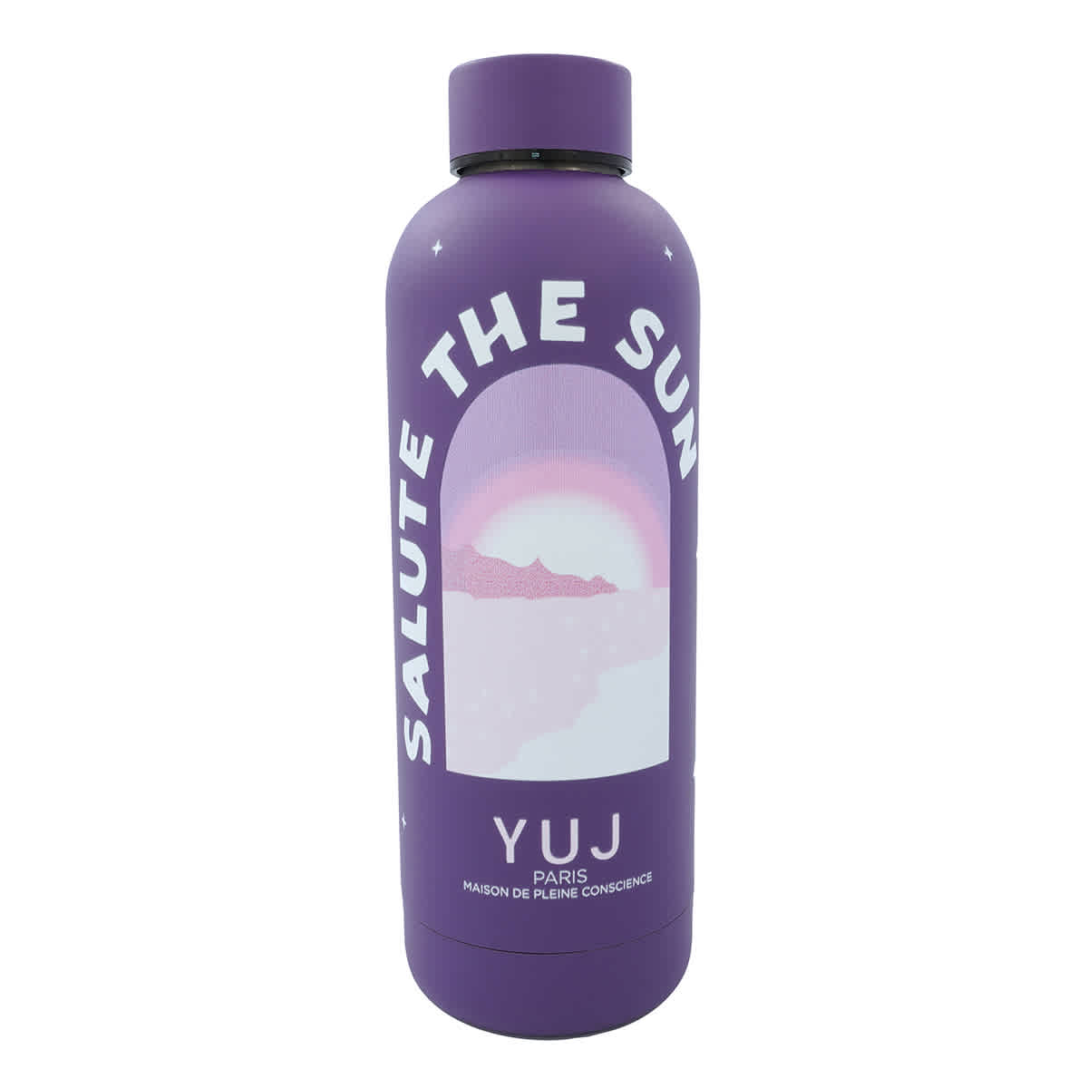 Yuj Salute The Sun Water Bottle In Violet