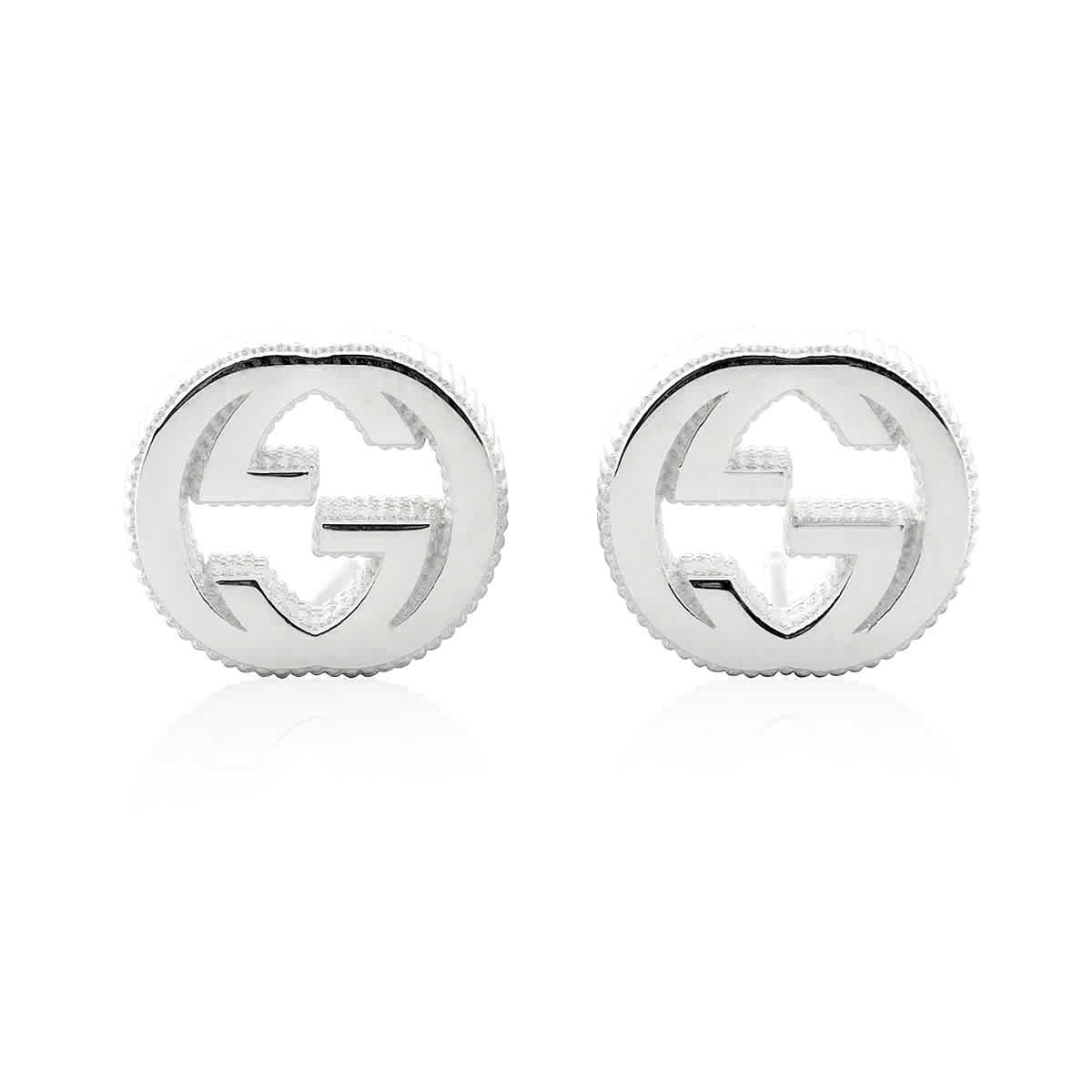 Gucci Interlocking G earrings in silver