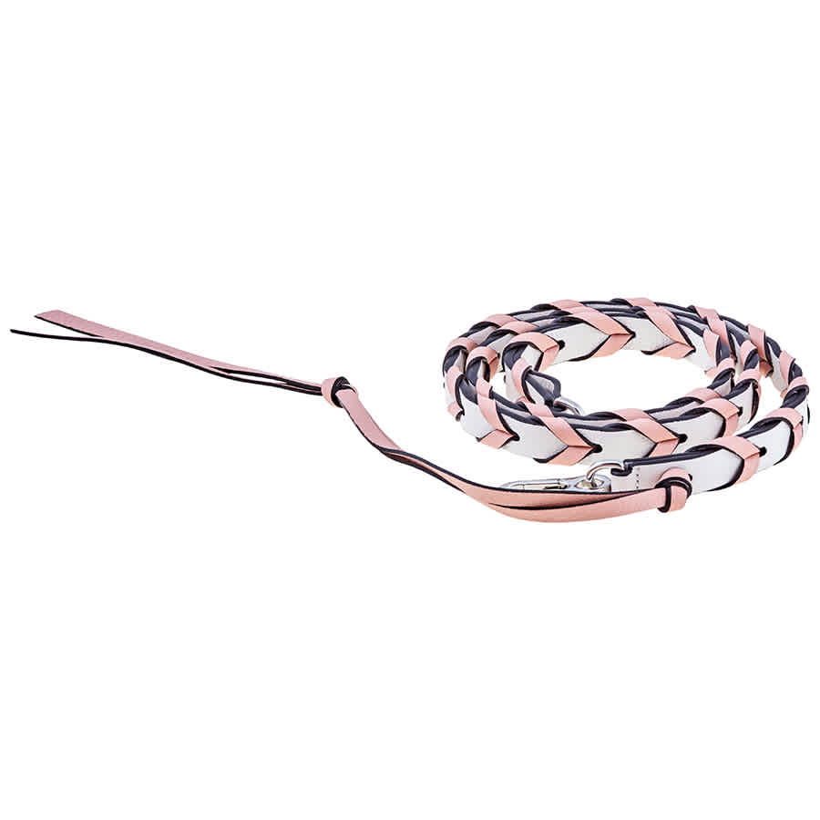 Loewe Ladies Braided Thin Strap In Salmon In Pink