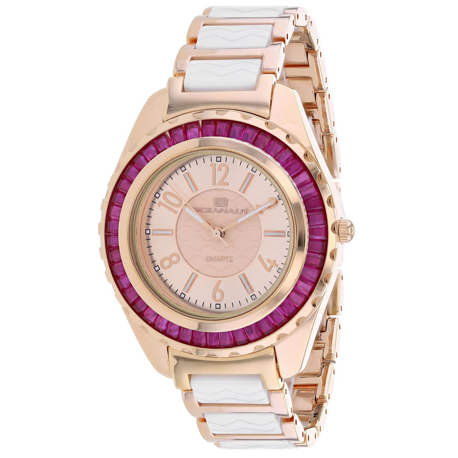 Shop Oceanaut Lucia Rose Gold-tone Dial Ladies Watch Oc0546 In Two Tone  / Gold / Gold Tone / Pink / Rose / Rose Gold / Rose Gold Tone