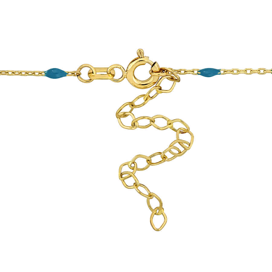 Shop Amour Blue Star Necklace In 14k Yellow Gold