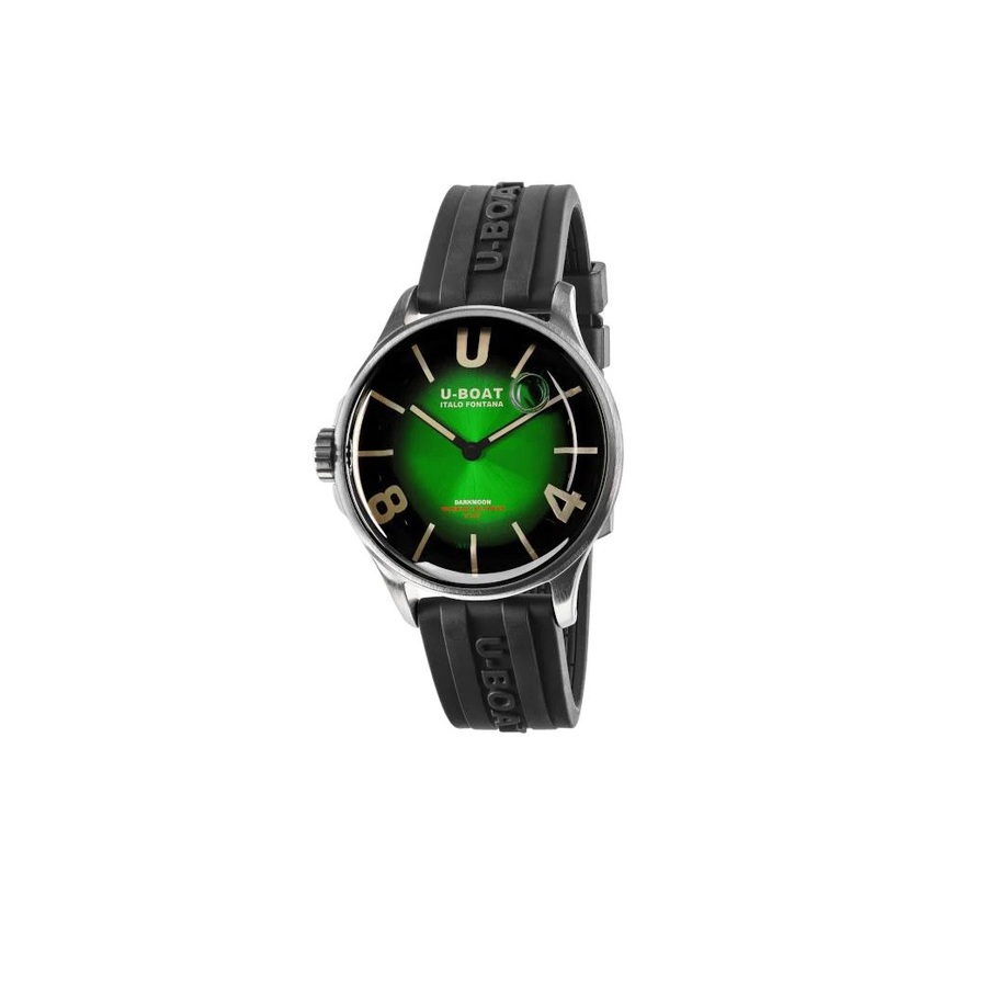 U-boat Darkmoon Quartz Green Dial Mens Watch 9502 In Black / Dark / Green