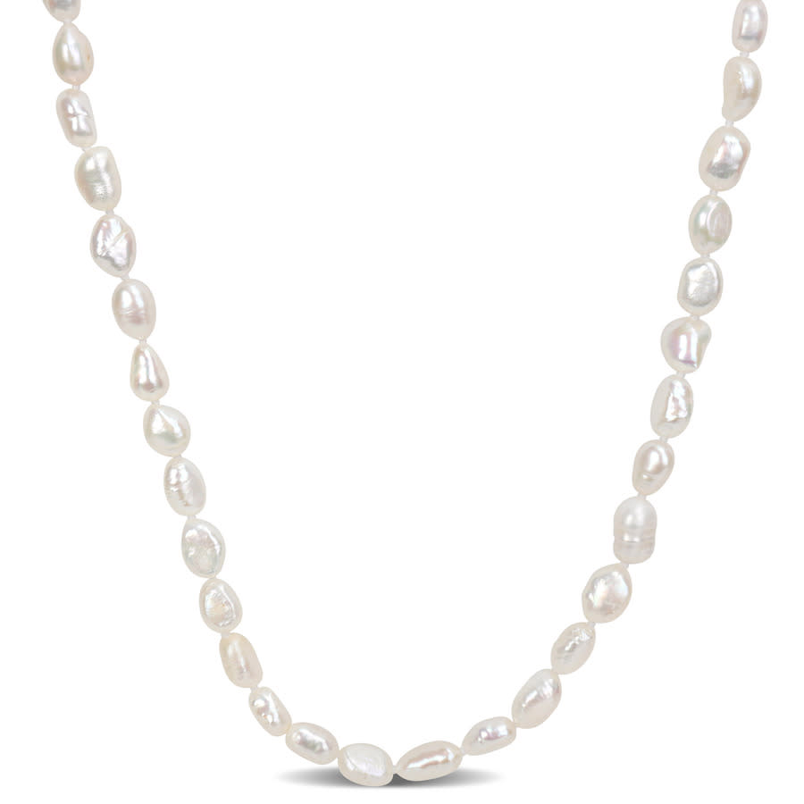 Amour 64  7.5-8 Mm Freshwater Cultured Pearl Endless Necklace Clasp In White