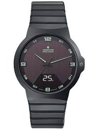 Junghans Force Mega Solar Quartz Black Dial Mens Watch 018/1436.44