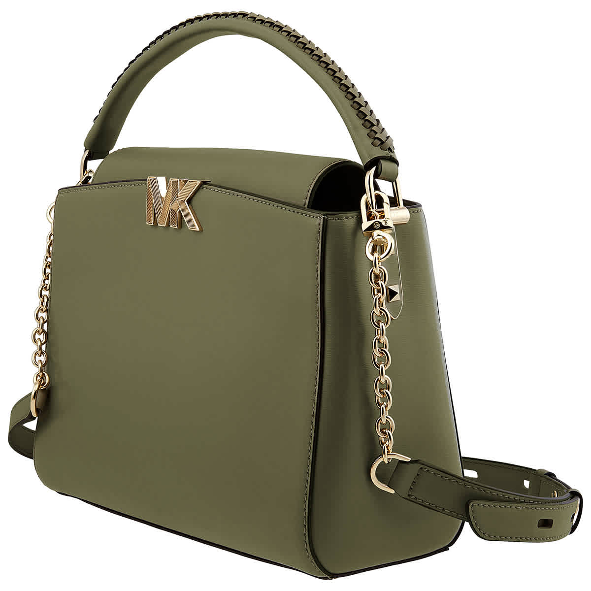 Michael Kors Green Ladies Karlie Small Leather Crossbody Bag