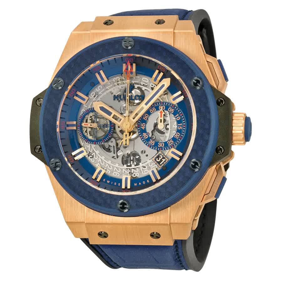 HUBLOT KING POWER SPECIAL ONE AUTOMATIC CHRONOGRAPH SKELETON DIAL MENS WATCH 701OQ0138GRSPO14