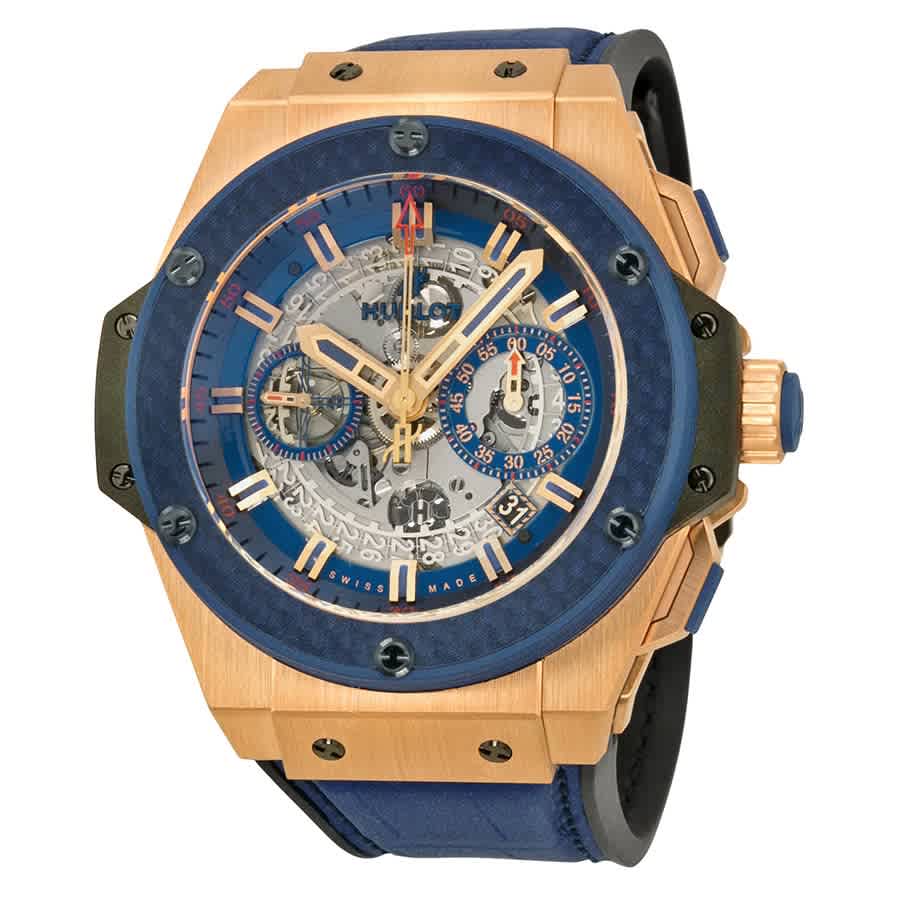 Hublot King Power Special One Automatic Chronograph Skeleton Dial Mens Watch 701oq0138grspo14 In Blue / Dark / Gold / Rose / Rose Gold / Silver / Skeleton