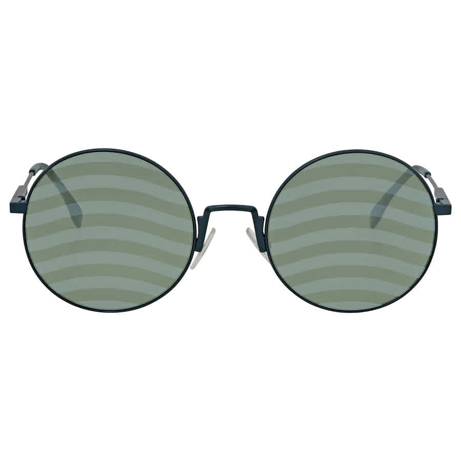 Fendi Waves Green Round Ladies Sunglasses Ff 0248/s 1ed/xr  display picture 3