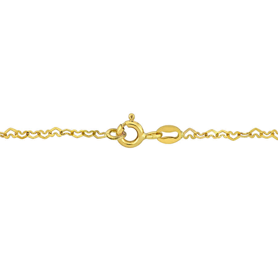 Amour 2mm Heart Link Bracelet In 14k Yellow Gold - 7.5 In. In Yellow