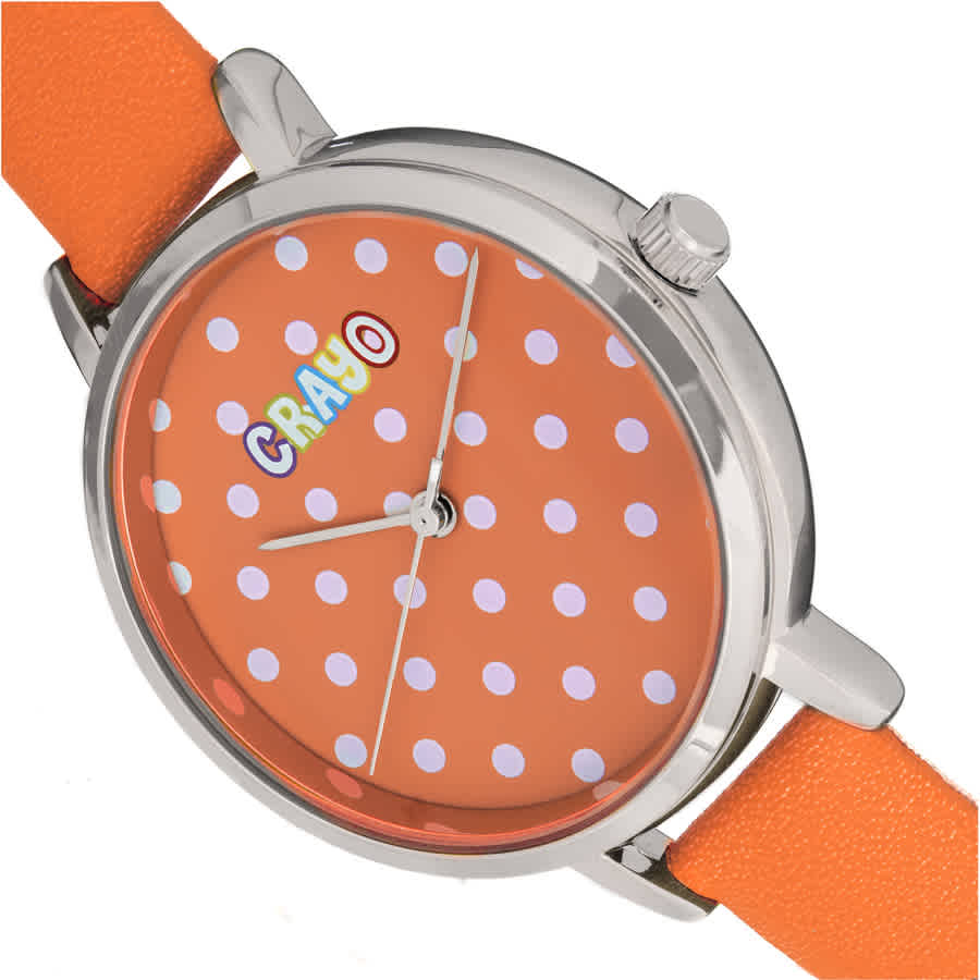 Shop Crayo Dot Quartz Orange Dial Unisex Watch Cracr5901