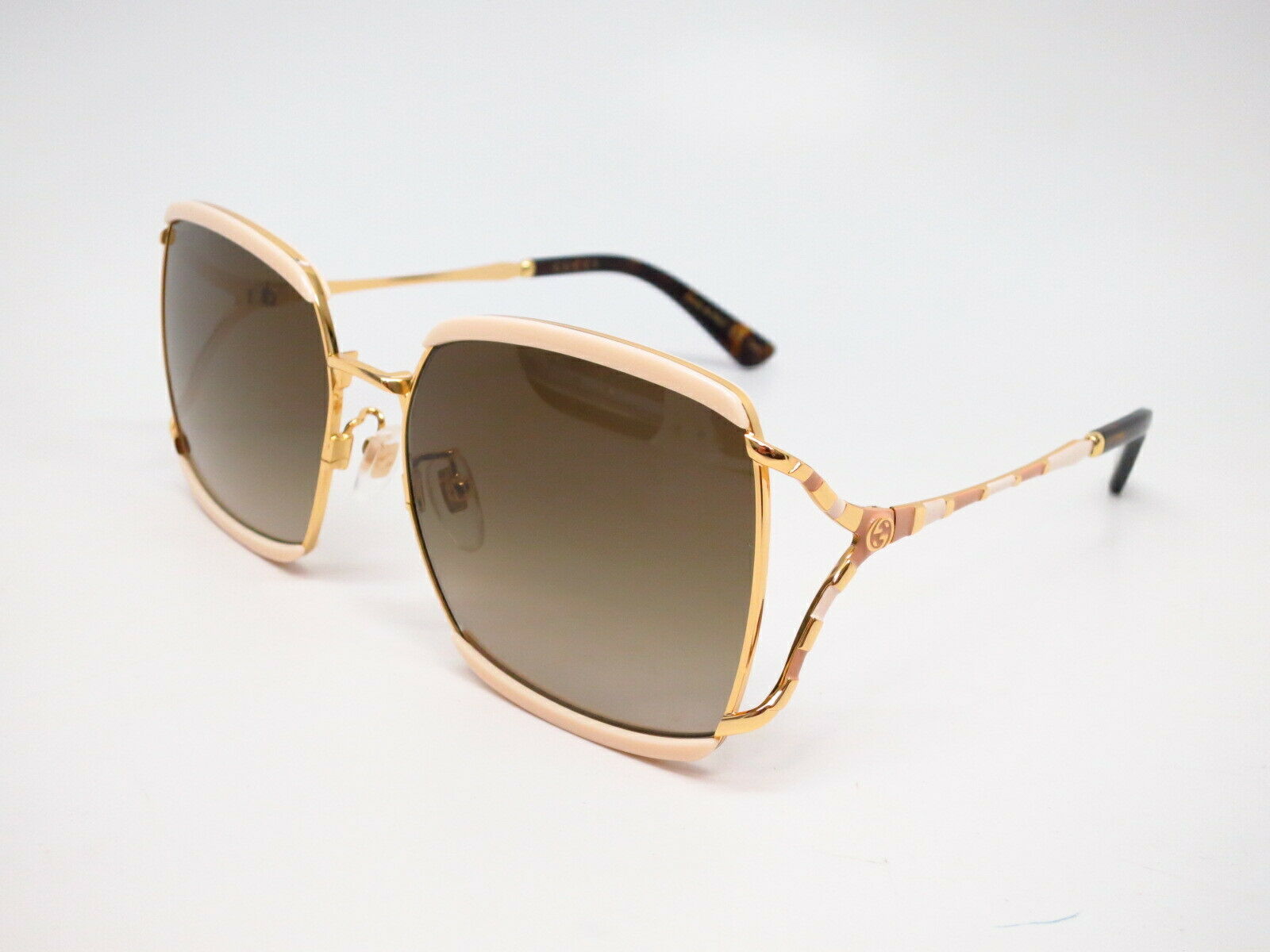 Gucci Brown Ladies Sunglasses Gg0593sk-003 59 In Brown,white