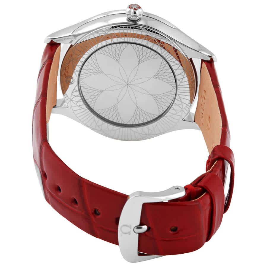 Shop Omega De Ville Diamond White Dial Ladies Watch 428.18.36.60.04.002 In Red   / White