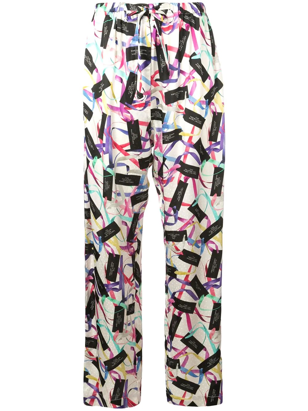 Shop Marc Jacobs White / Multi Pajama Pants In White/multi