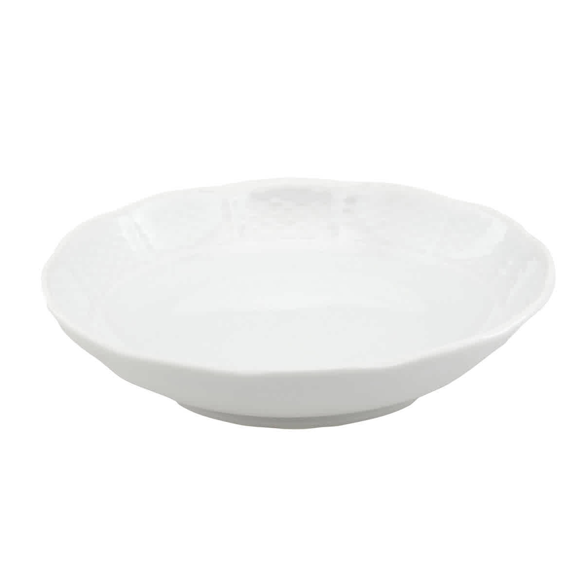 Ginori 1735 Straw Mat Relief Bowl In White