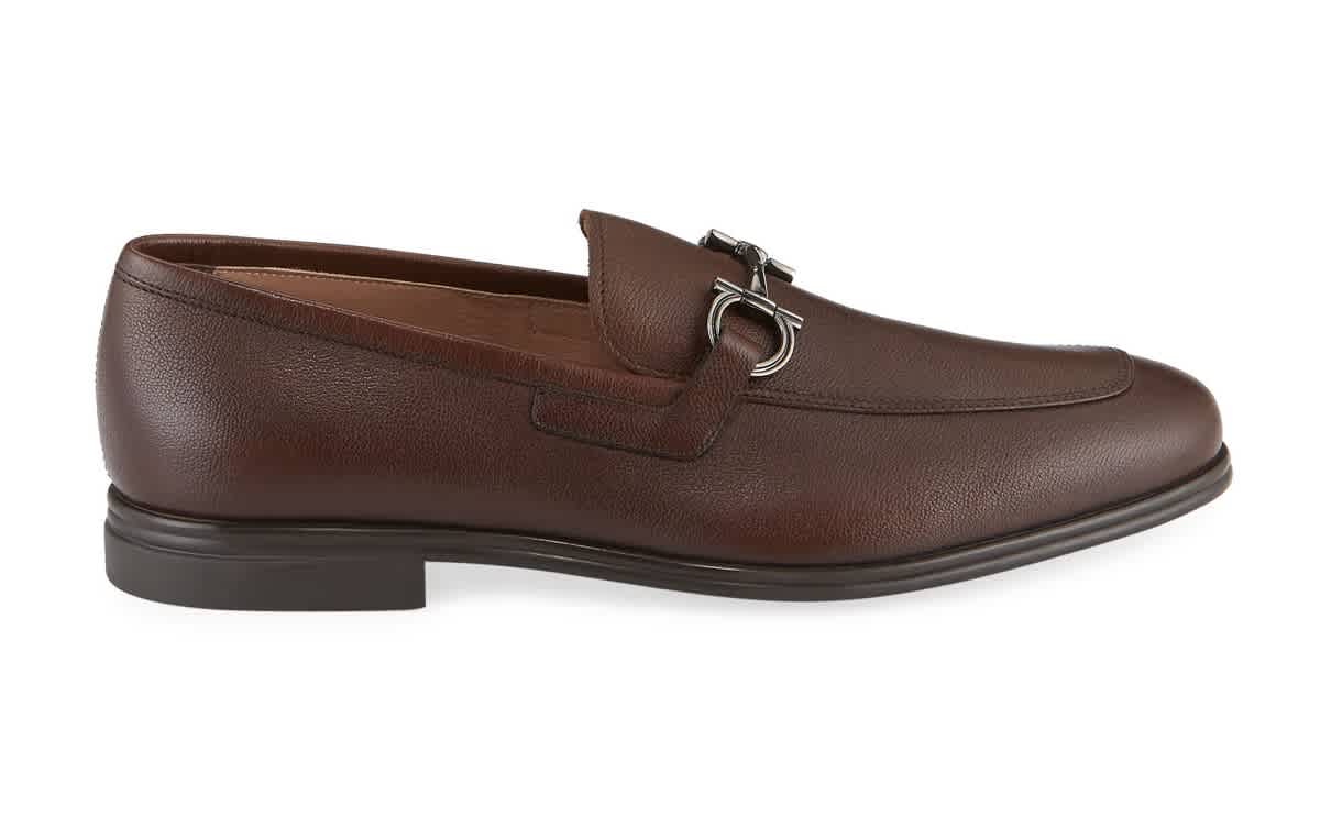 Ferragamo Mens Gancini Moccasin In Brown