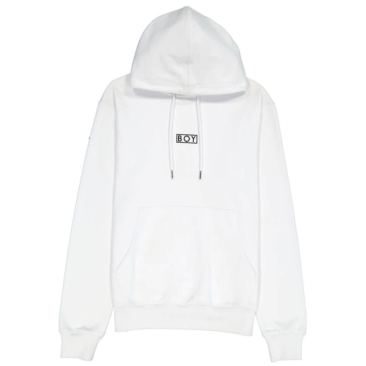 White / Multi Boy Eagle Flock Hoodie In White/multicolor