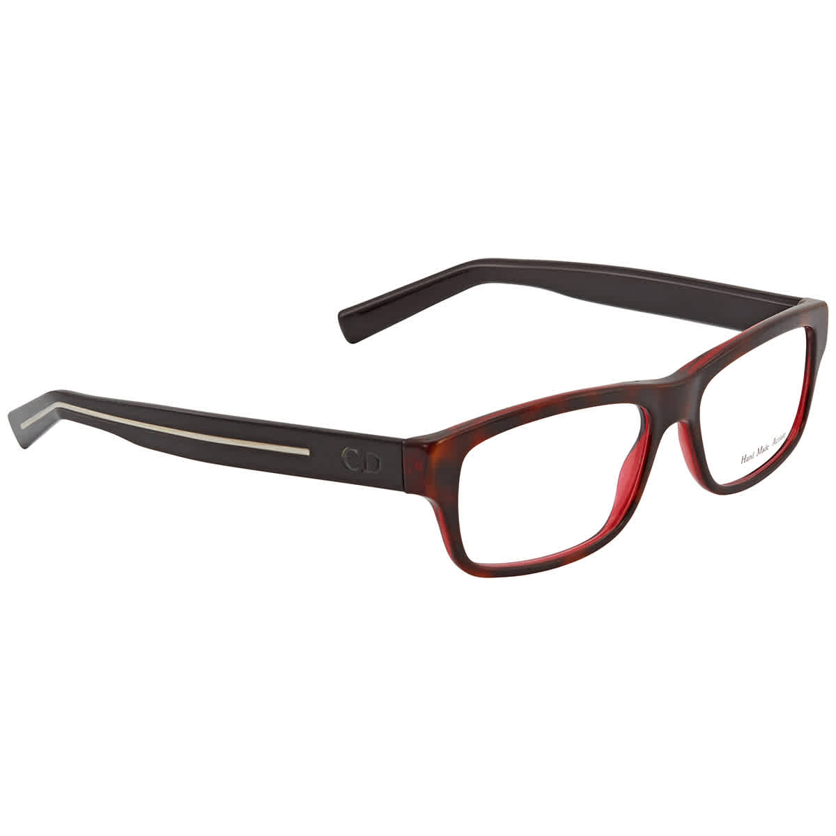 Dior Clear Demo Lens Rectangular Eyeglasses Black149 03ns 52 ModeSens