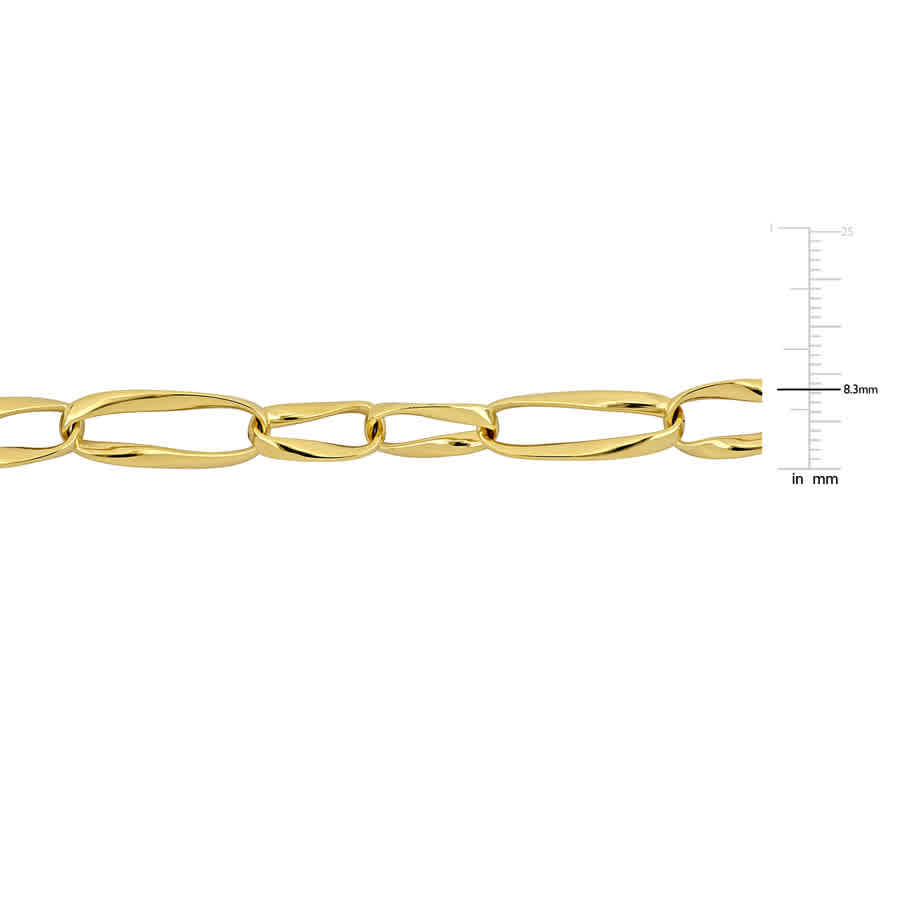 Shop Amour Oval Link Bracelet In 14k Yellow Gold - 8 In.