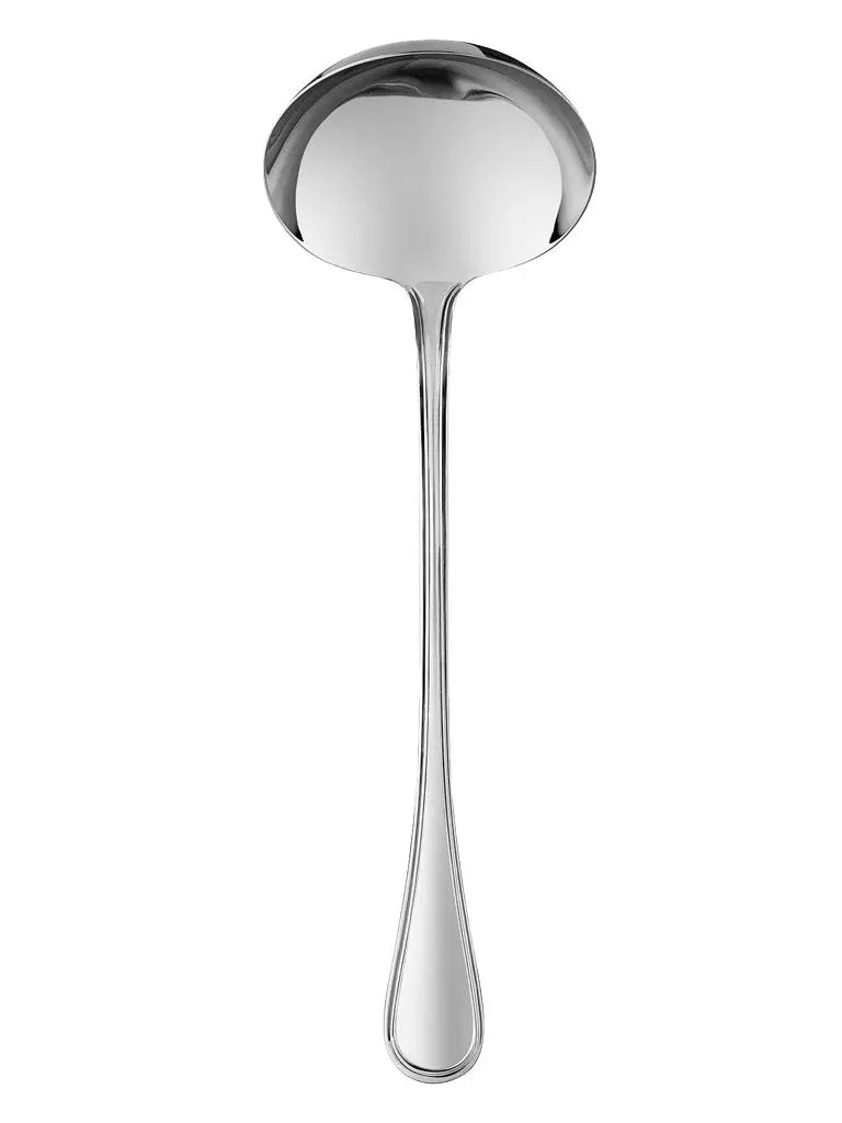 Christofle Albi Acier Stainless Steel Soup Ladle In Bordeaux