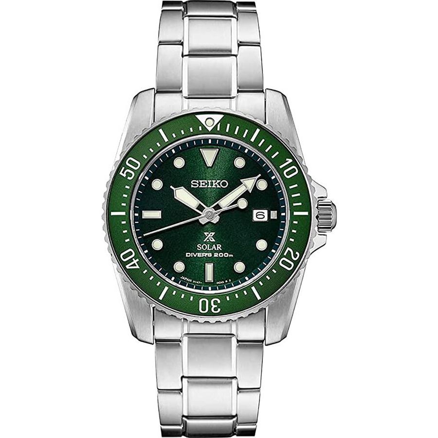 SEIKO SEIKO PROSPEX SOLAR GREEN DIAL MENS WATCH SNE583