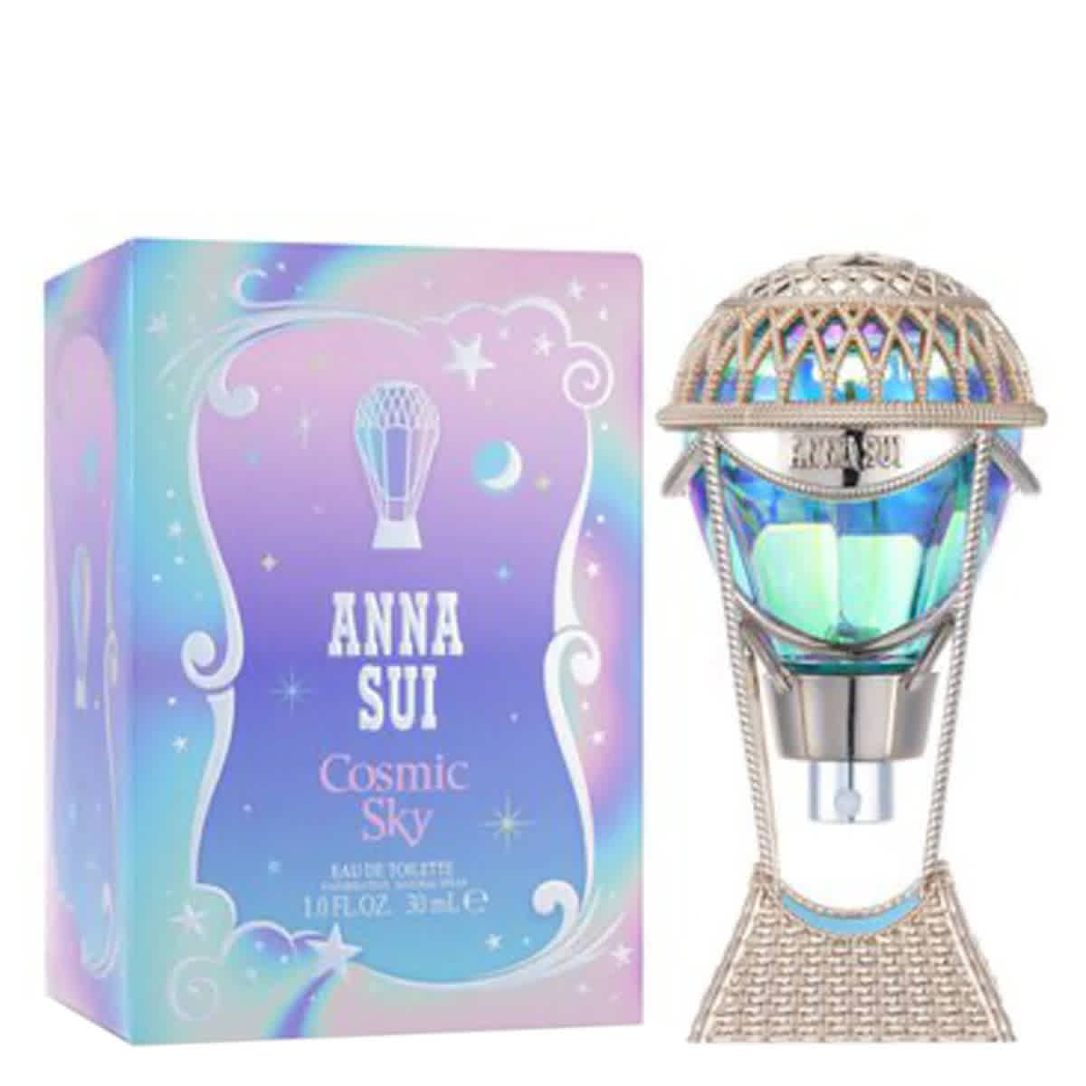 Shop Anna Sui Ladies Cosmic Sky Edt Spray 1 oz Fragrances 085715295255 In Apple / Blue / Champagne / Purple / Silver