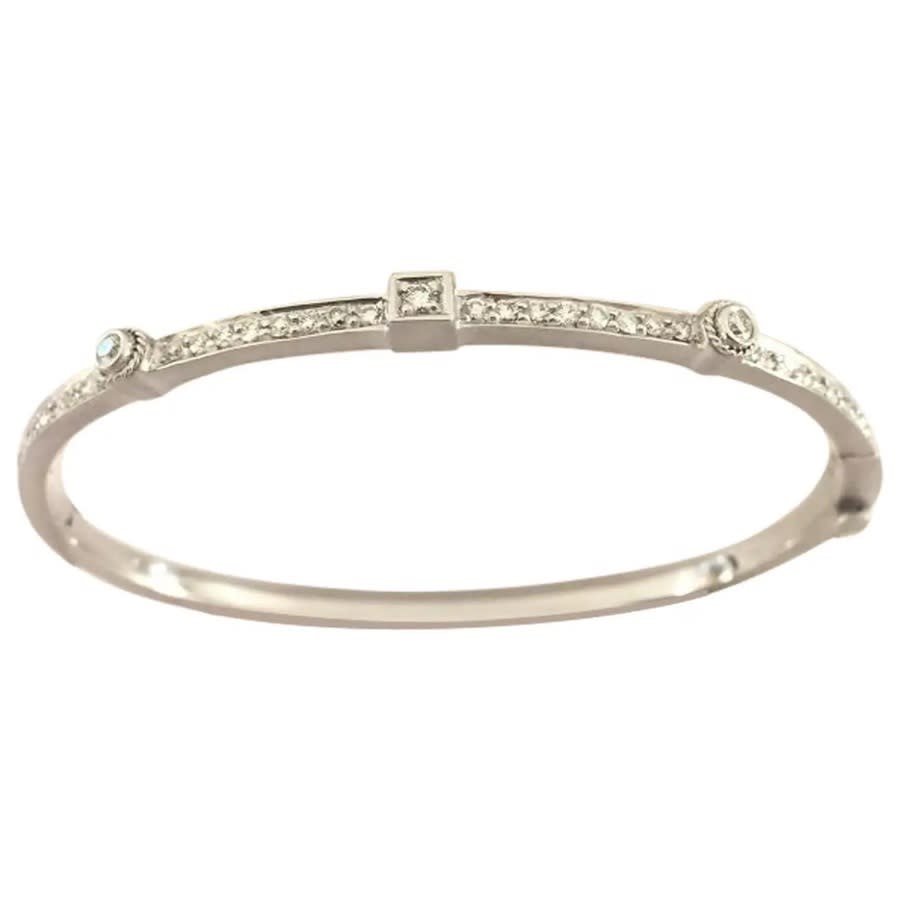 Penny Preville Ladies Diamond Bangle B3002w In White